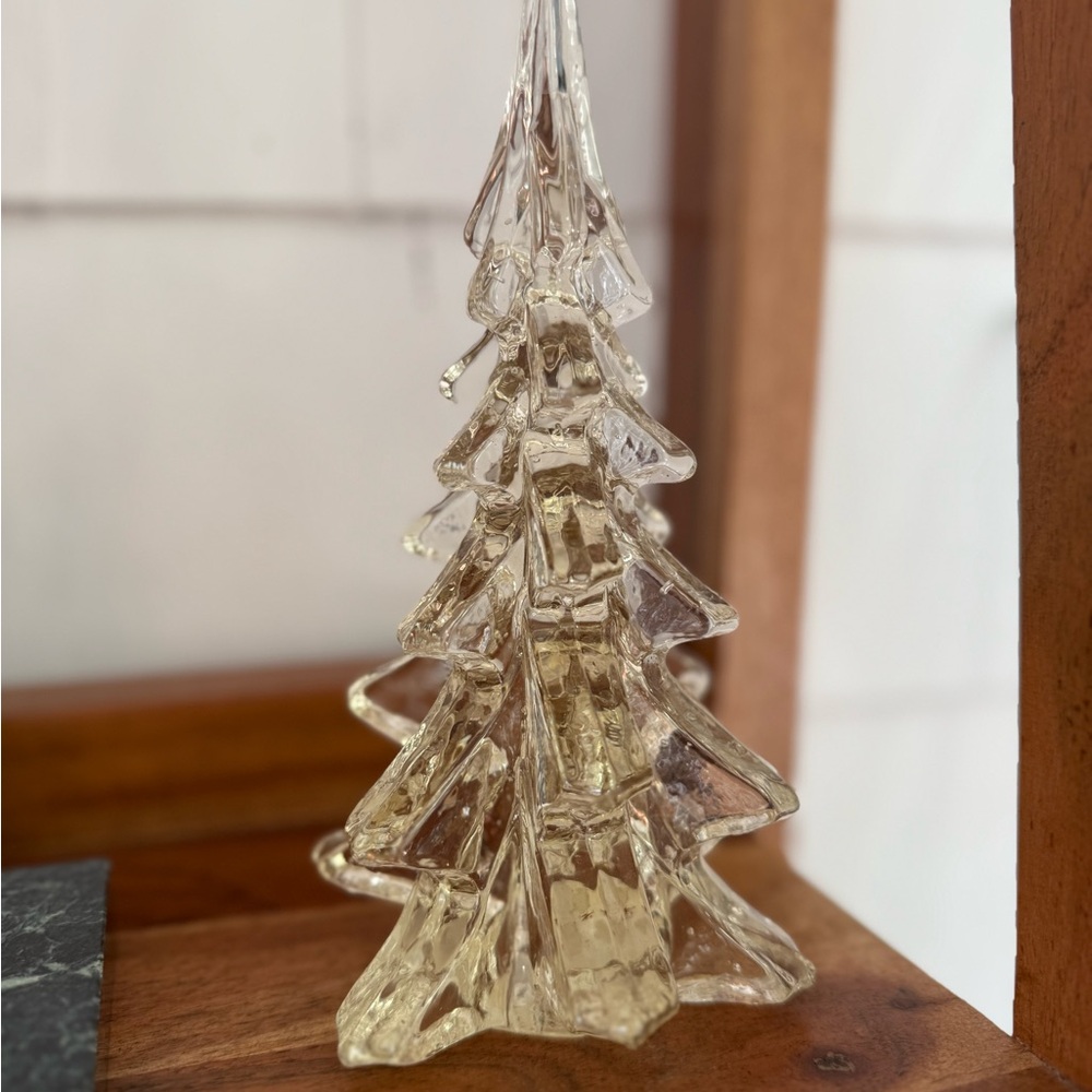 Vintage clear glass Holiday Tree Decoration - Picture 5 of 5